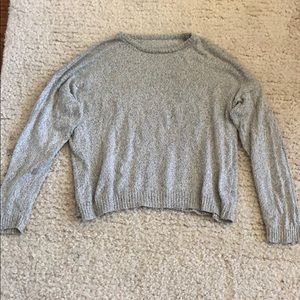 Brandy Melville light gray slouchy sweater